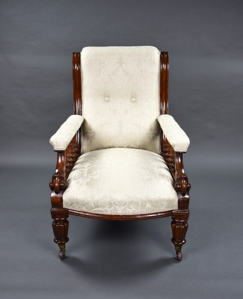 Victorian Mahogany Armchair View II