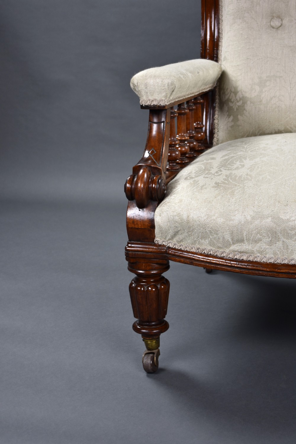 Victorian Mahogany Armchair View VII