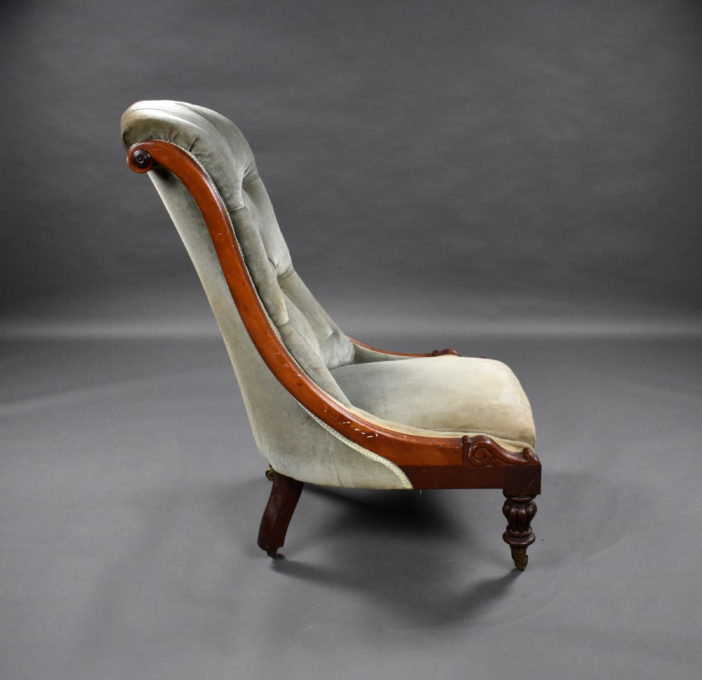 Victorian Mahogany Ladies Chair View II
