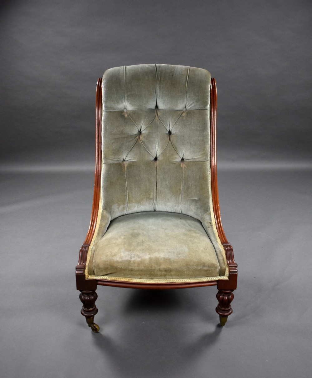 Victorian Mahogany Ladies Chair View III