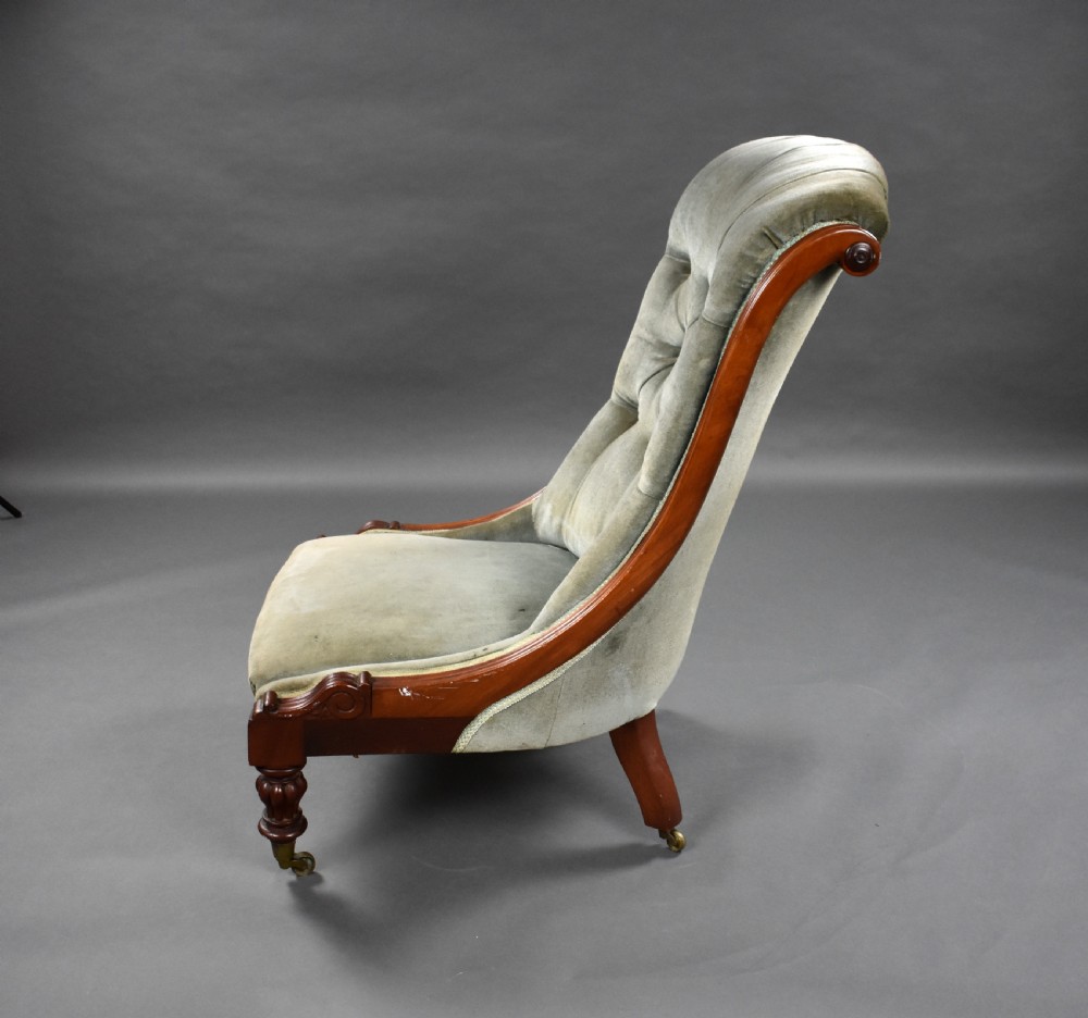 Victorian Mahogany Ladies Chair View IV