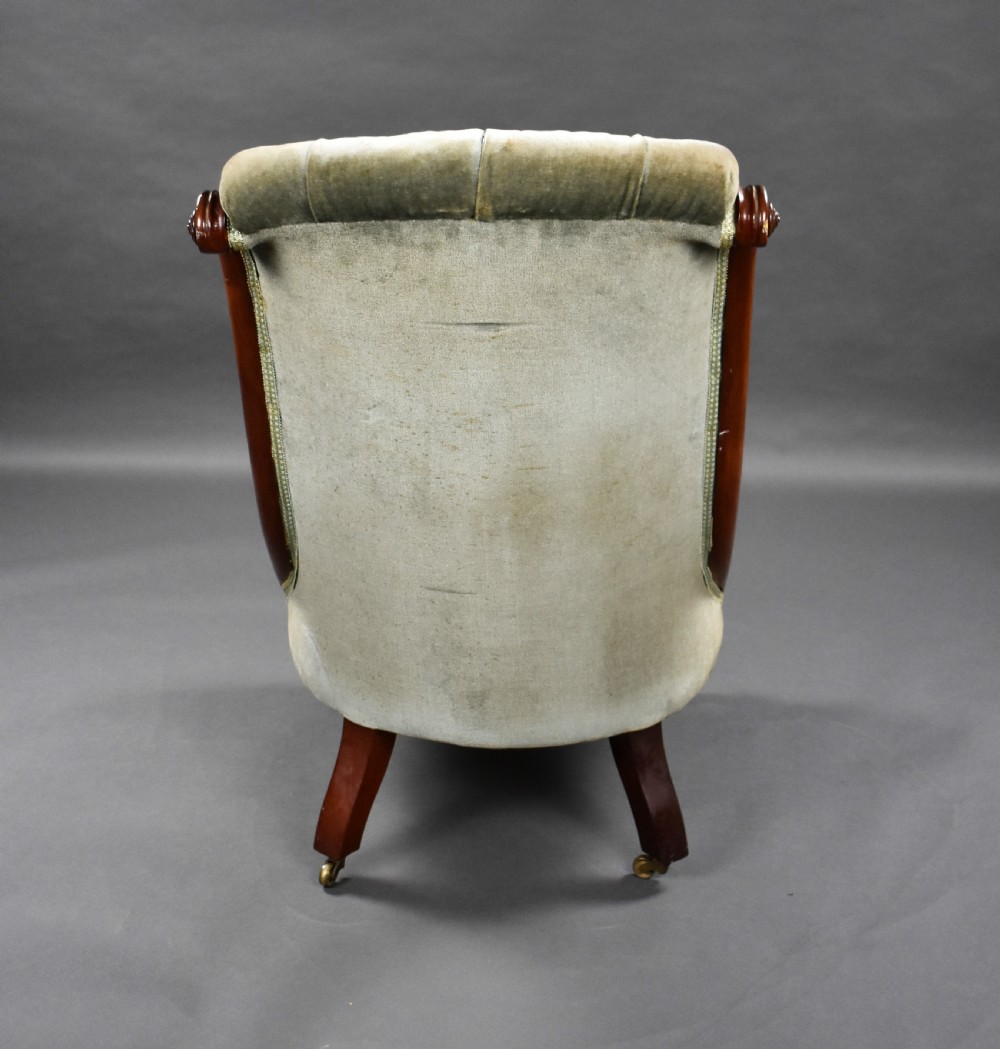 Victorian Mahogany Ladies Chair View V