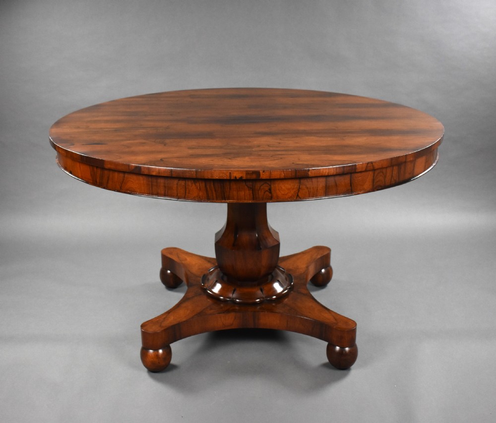 William IV Rosewood Circular Breakfast Table View II