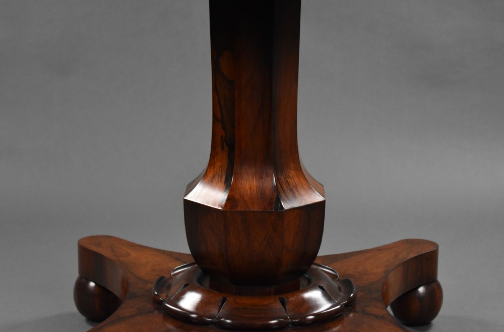 William IV Rosewood Circular Breakfast Table View V