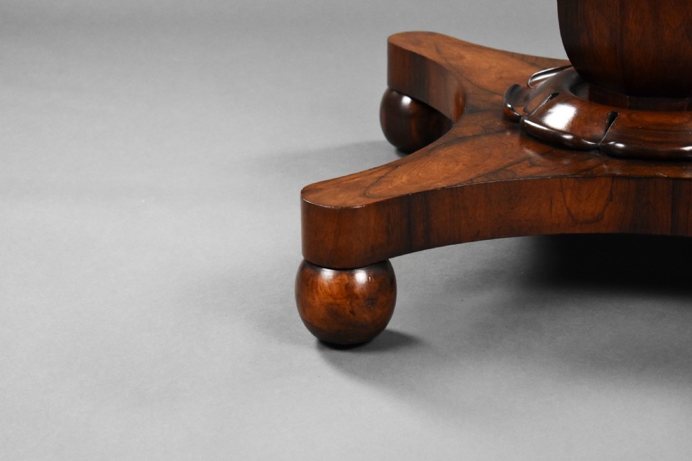 William IV Rosewood Circular Breakfast Table View VI