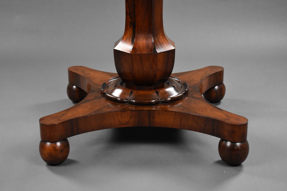 William IV Rosewood Circular Breakfast Table View VII
