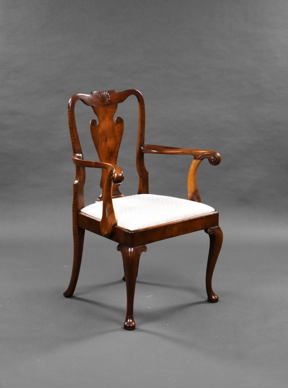 Antique Walnut Extending Dining Table & 8 Chairs View VI