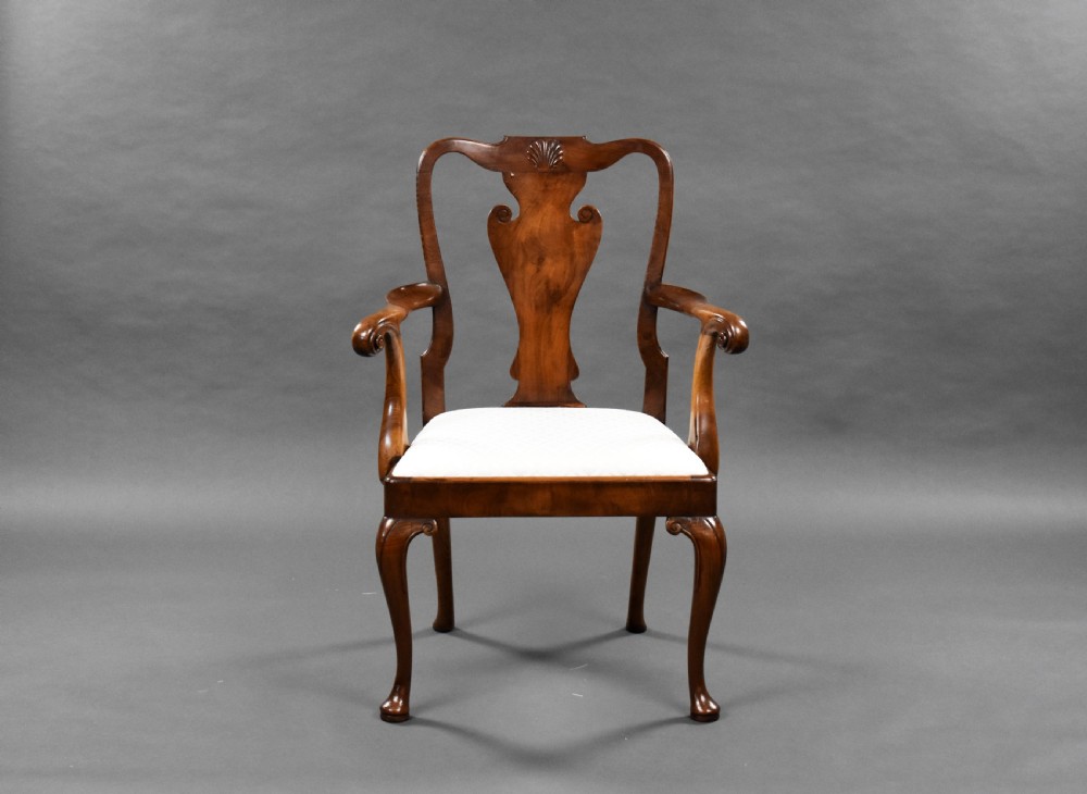 Antique Walnut Extending Dining Table & 8 Chairs View VII