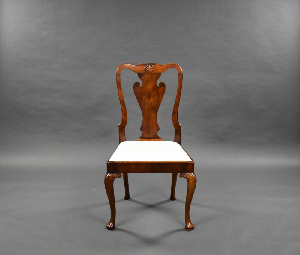 Antique Walnut Extending Dining Table & 8 Chairs View X