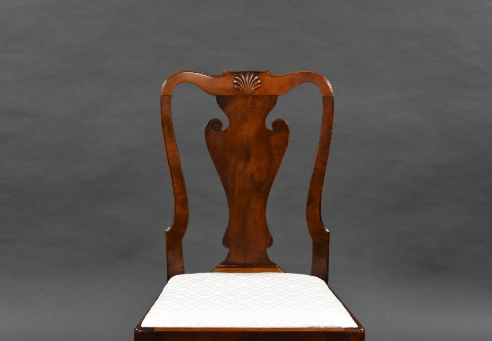 Antique Walnut Extending Dining Table & 8 Chairs View XII