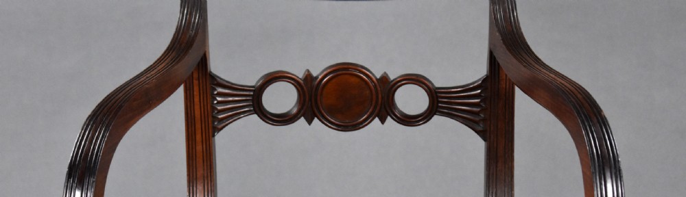 Regency Mahogany Open Armchair View IV
