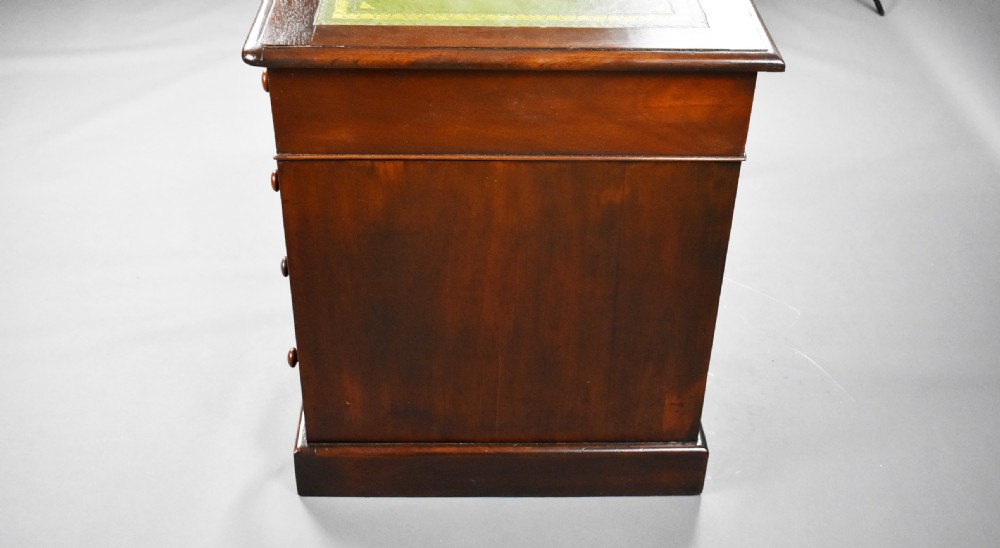 Victorian Mahogany Pedestal Desk View VIII