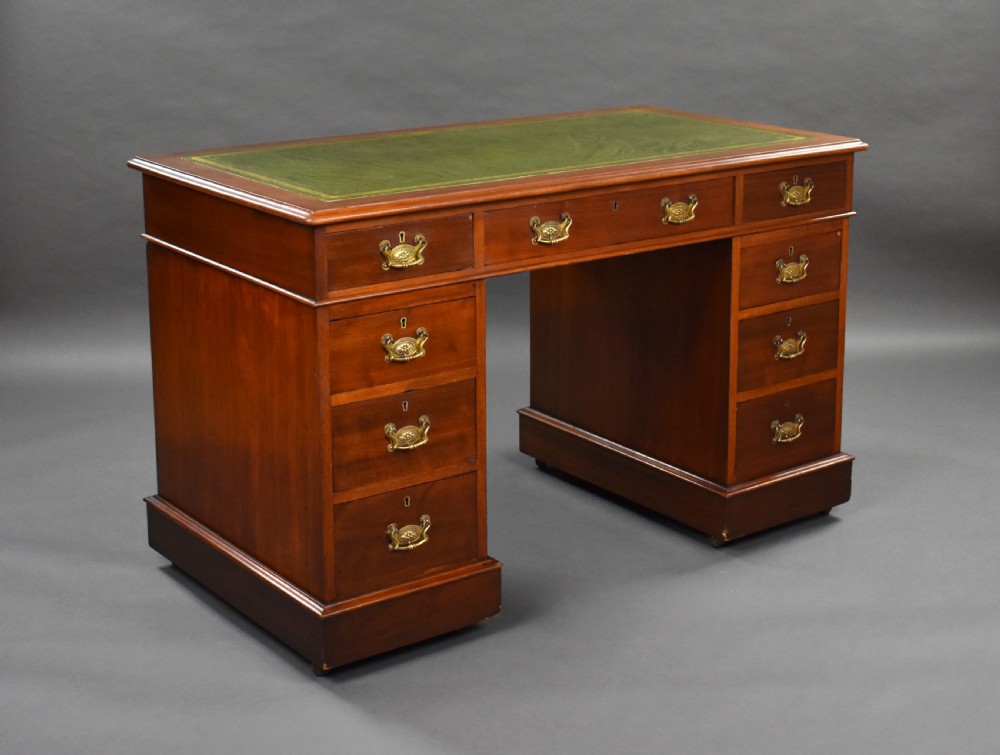 Victorian Mahogany Pedestal Desk