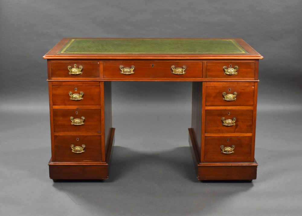 Victorian Mahogany Pedestal Desk View II