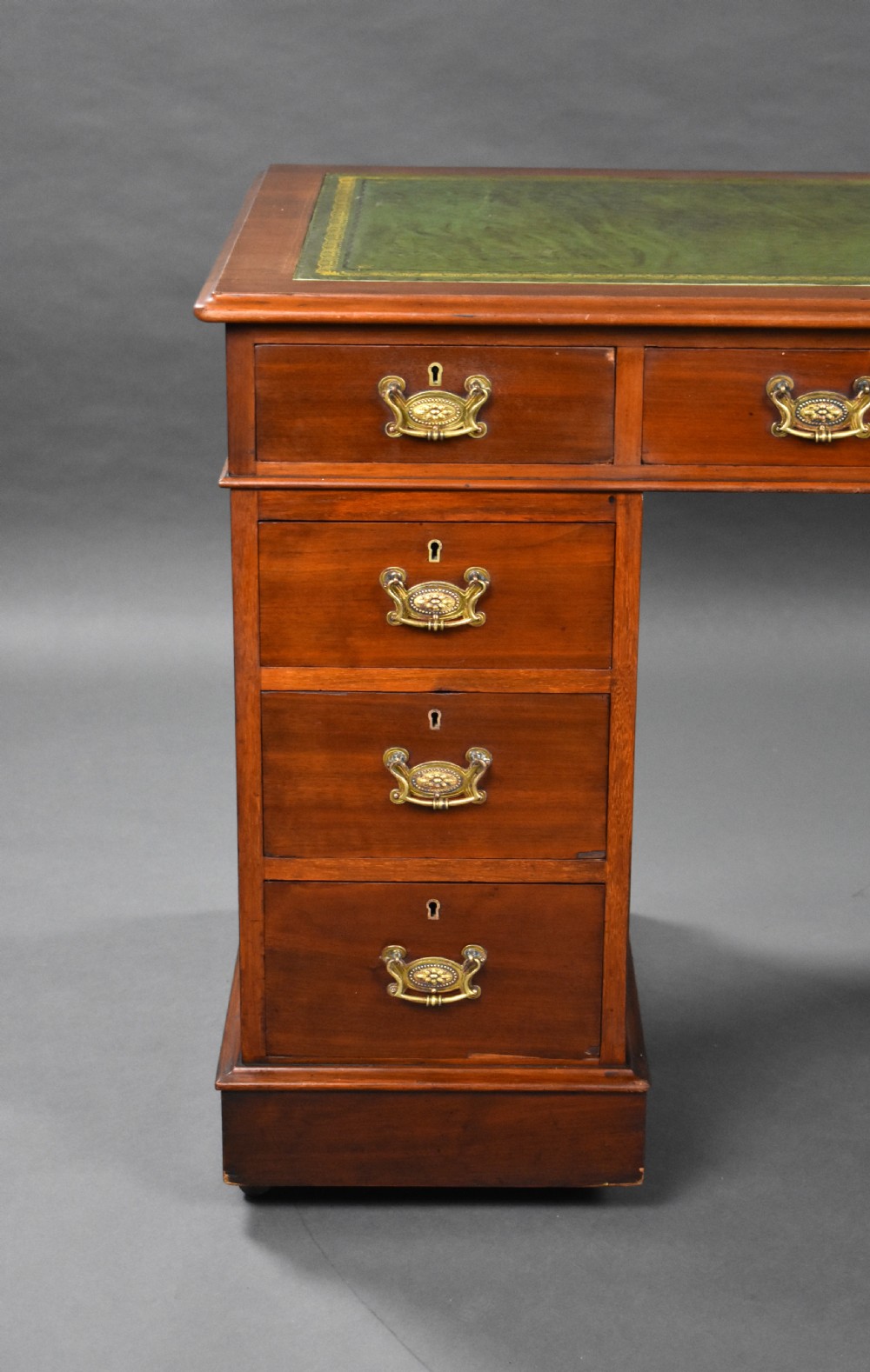 Victorian Mahogany Pedestal Desk View III