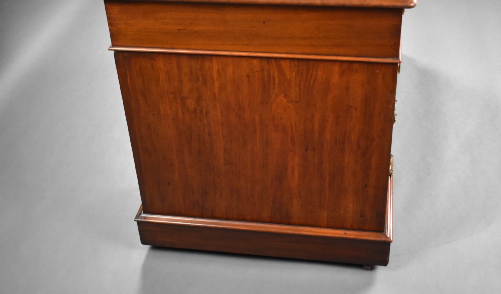 Victorian Mahogany Pedestal Desk View VI