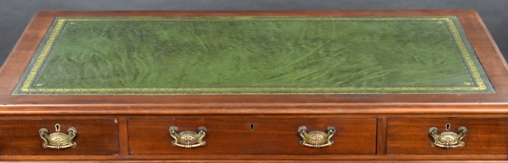 Victorian Mahogany Pedestal Desk View VIII