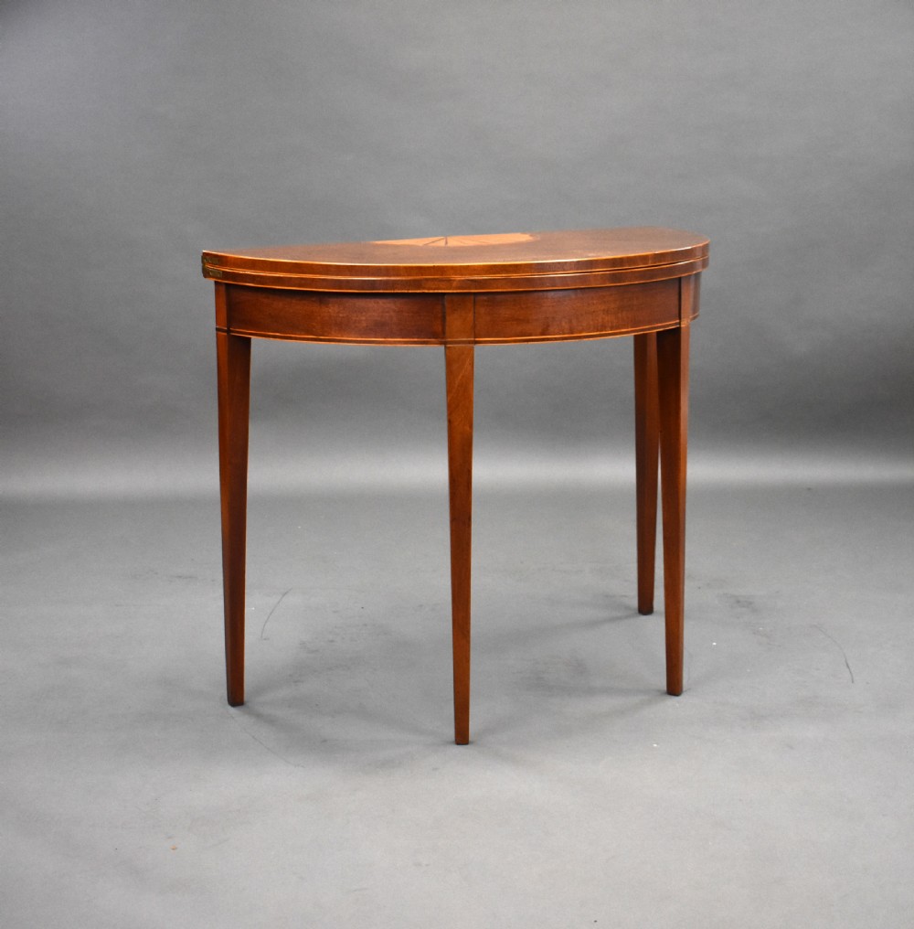 George III Mahogany Tea Table View II