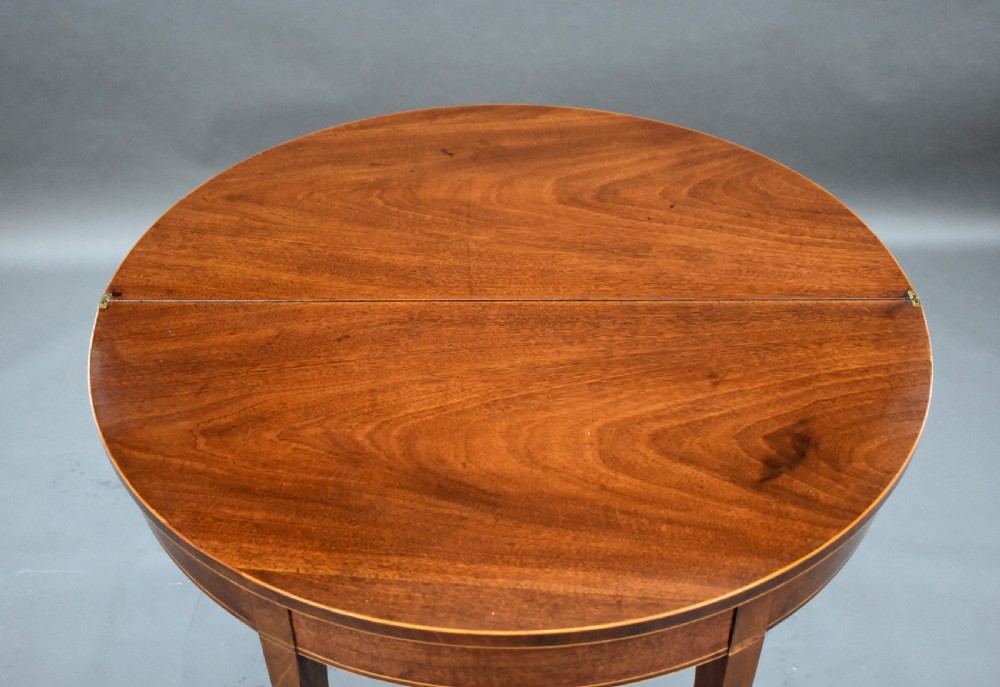George III Mahogany Tea Table View VI