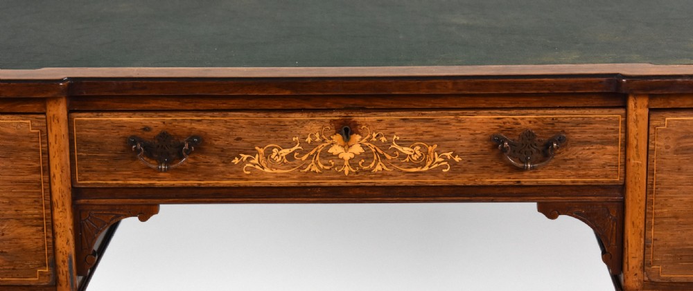 Edwardian Inlaid Mahogany Writing Table View XI