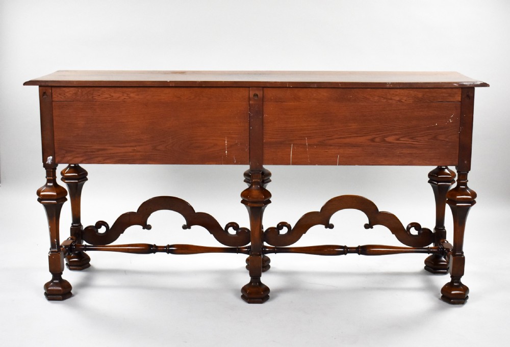 Antique William & Mary Style Walnut Dresser Base View IV