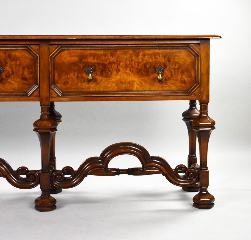 Antique William & Mary Style Walnut Dresser Base View VII