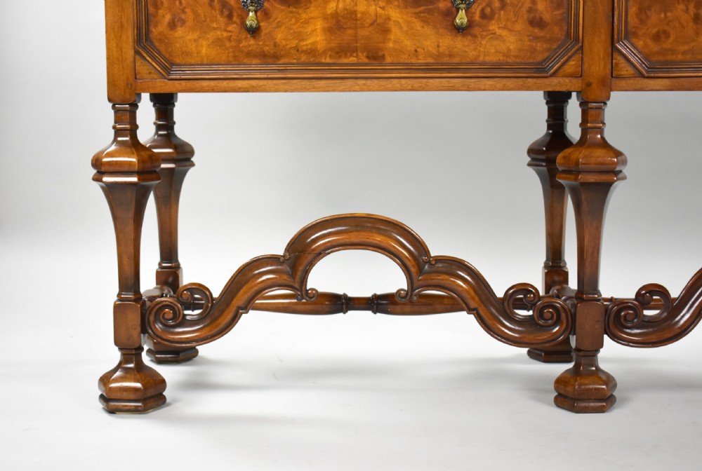 Antique William & Mary Style Walnut Dresser Base View IX