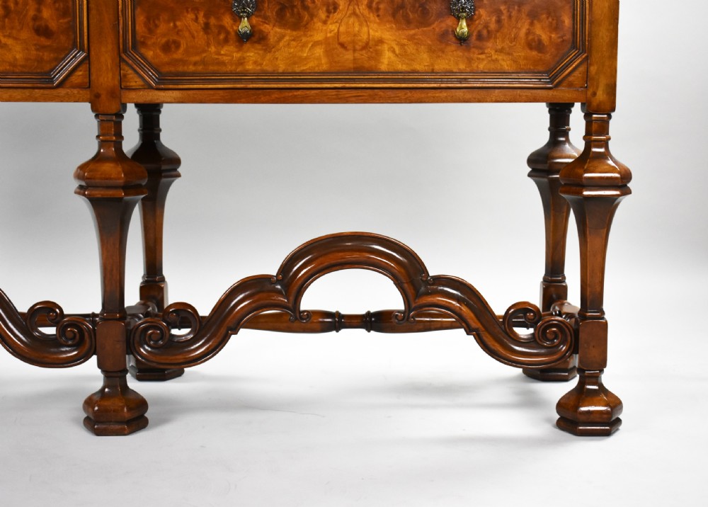 Antique William & Mary Style Walnut Dresser Base View XI