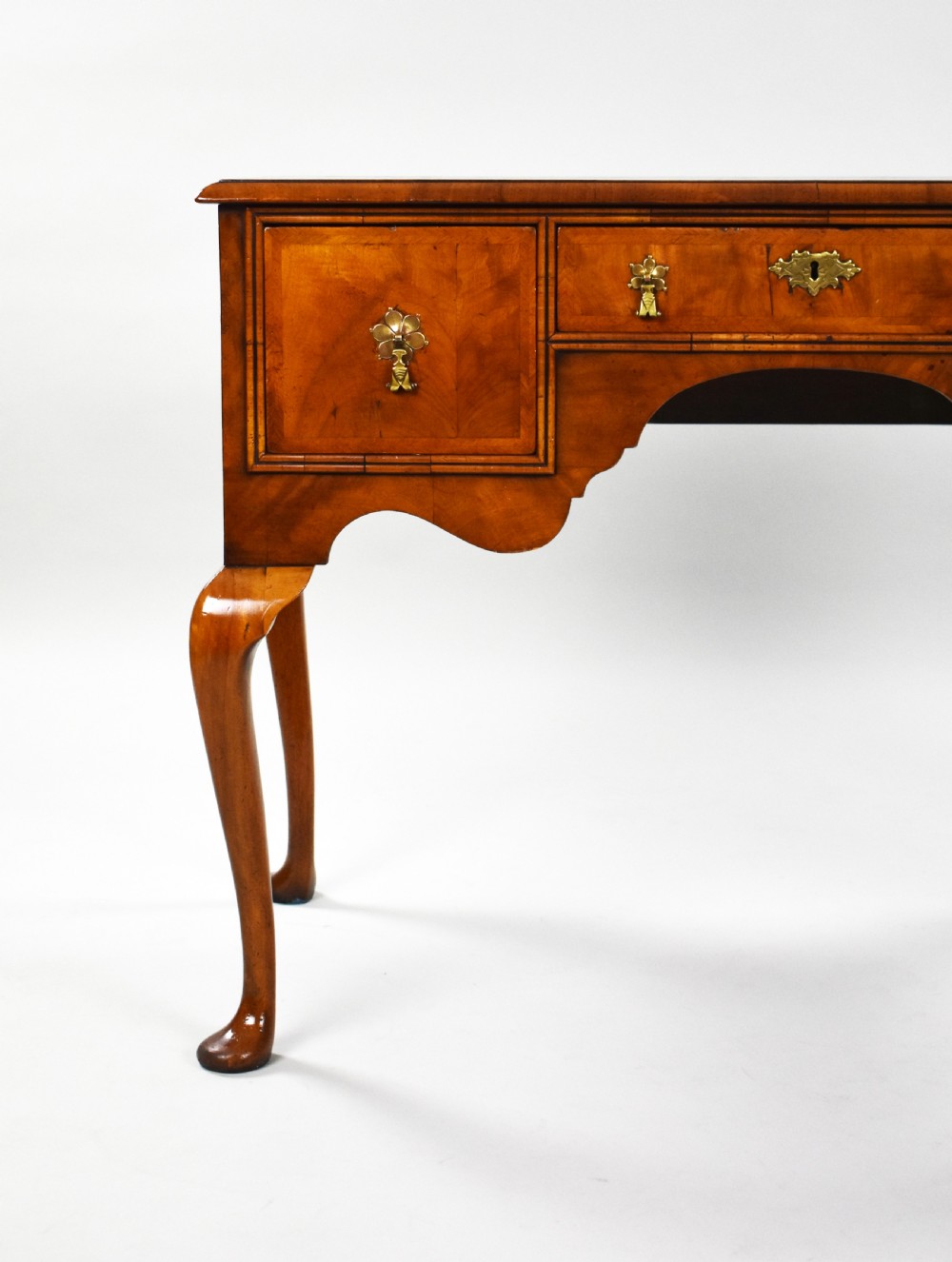 Antique Queen Anne Revival Walnut Lowboy View VII