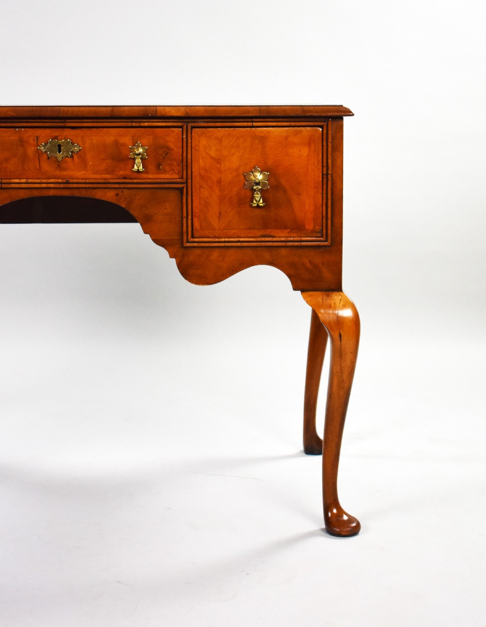 Antique Queen Anne Revival Walnut Lowboy View XI