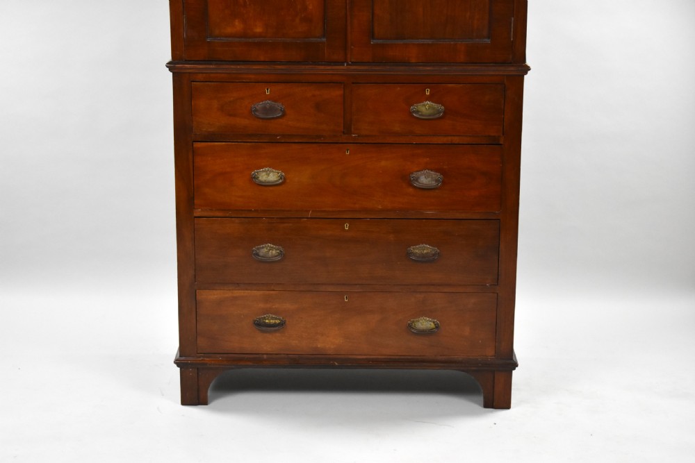 Edwardian Mahogany Linen Press View III