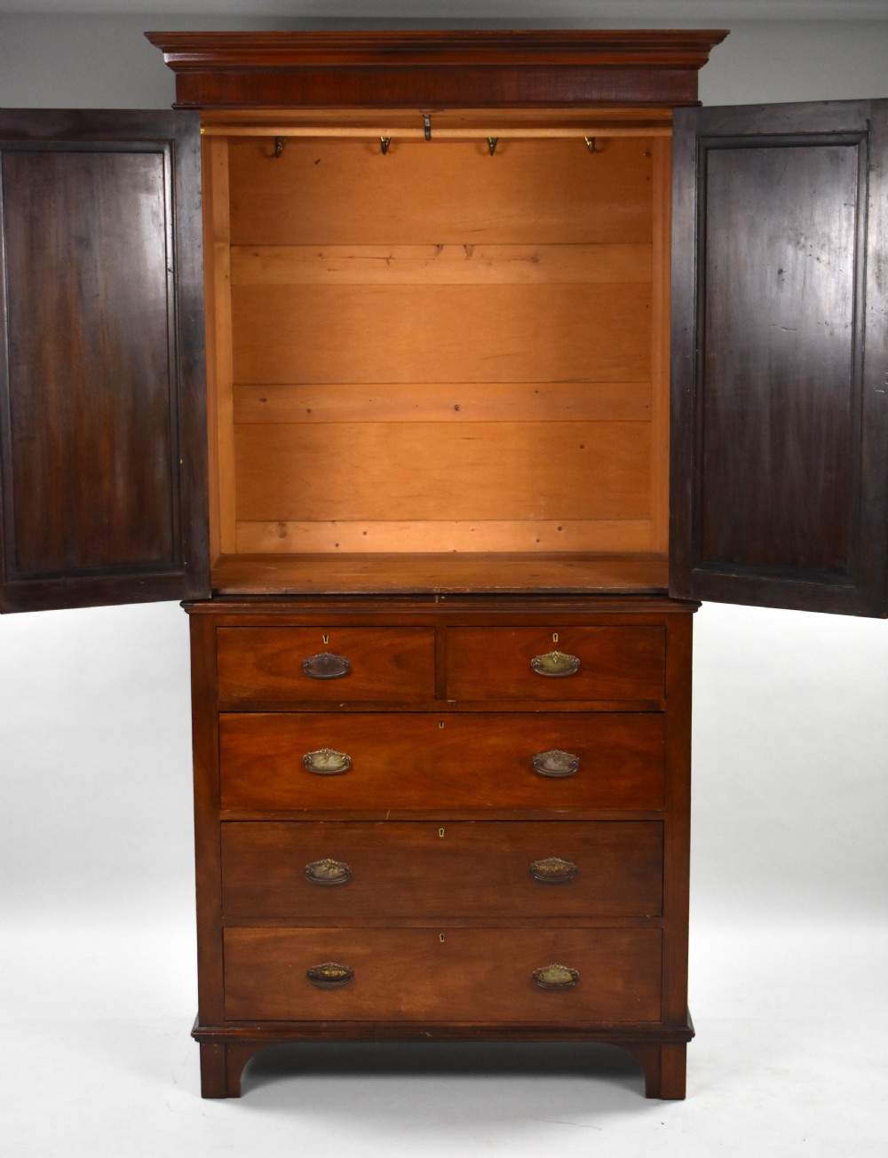 Edwardian Mahogany Linen Press View IV