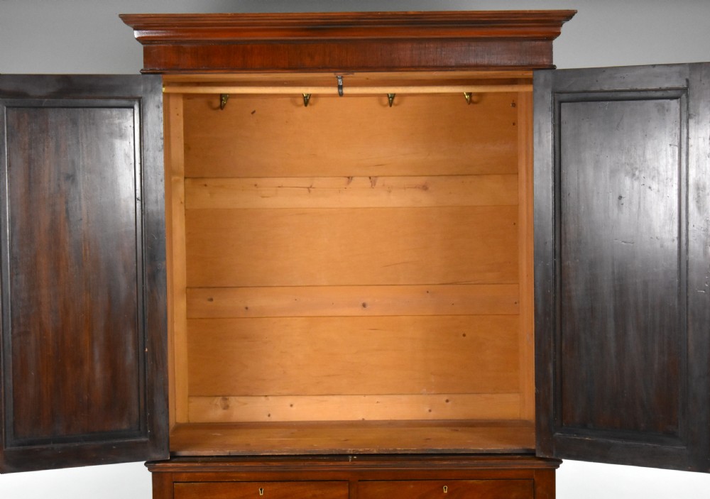 Edwardian Mahogany Linen Press View V