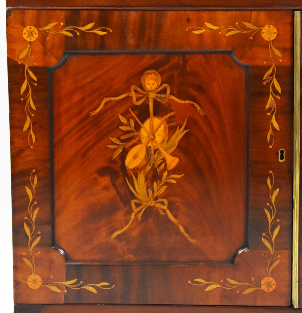 19th Century Inlaid Mahogany Secretaire Bookcase View XIII
