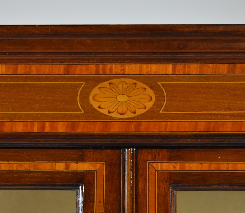 Edwardian Mahogany Inlaid Display Cabinet View VI