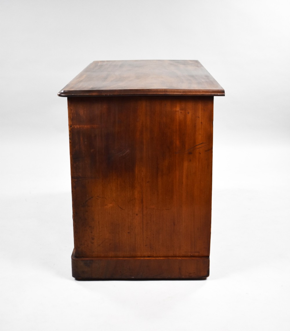 Victorian Flame Mahogany Kneehole Desk View IX