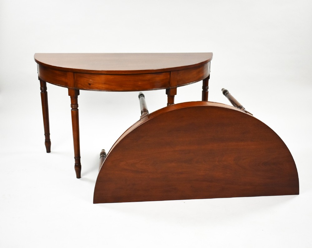 Pair of George III Mahogany Console Tables