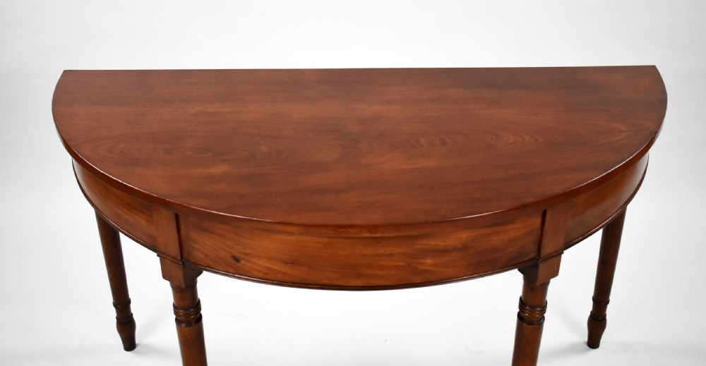 Pair of George III Mahogany Console Tables View III