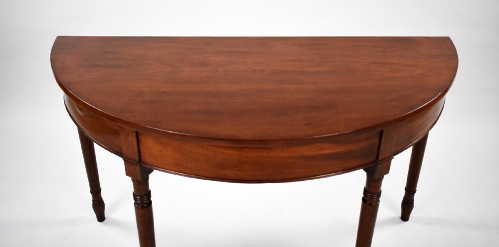 Pair of George III Mahogany Console Tables View IV