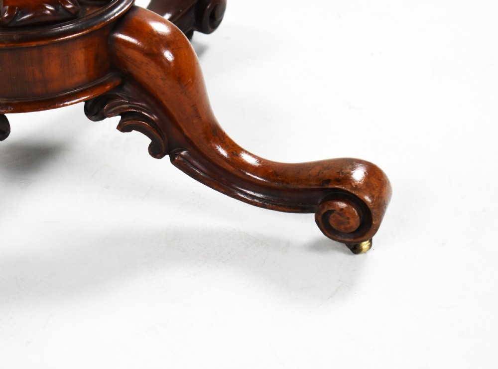 Victorian Burr Walnut Card Table  View VII
