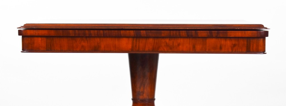 Victorian Burr Walnut Card Table  View X