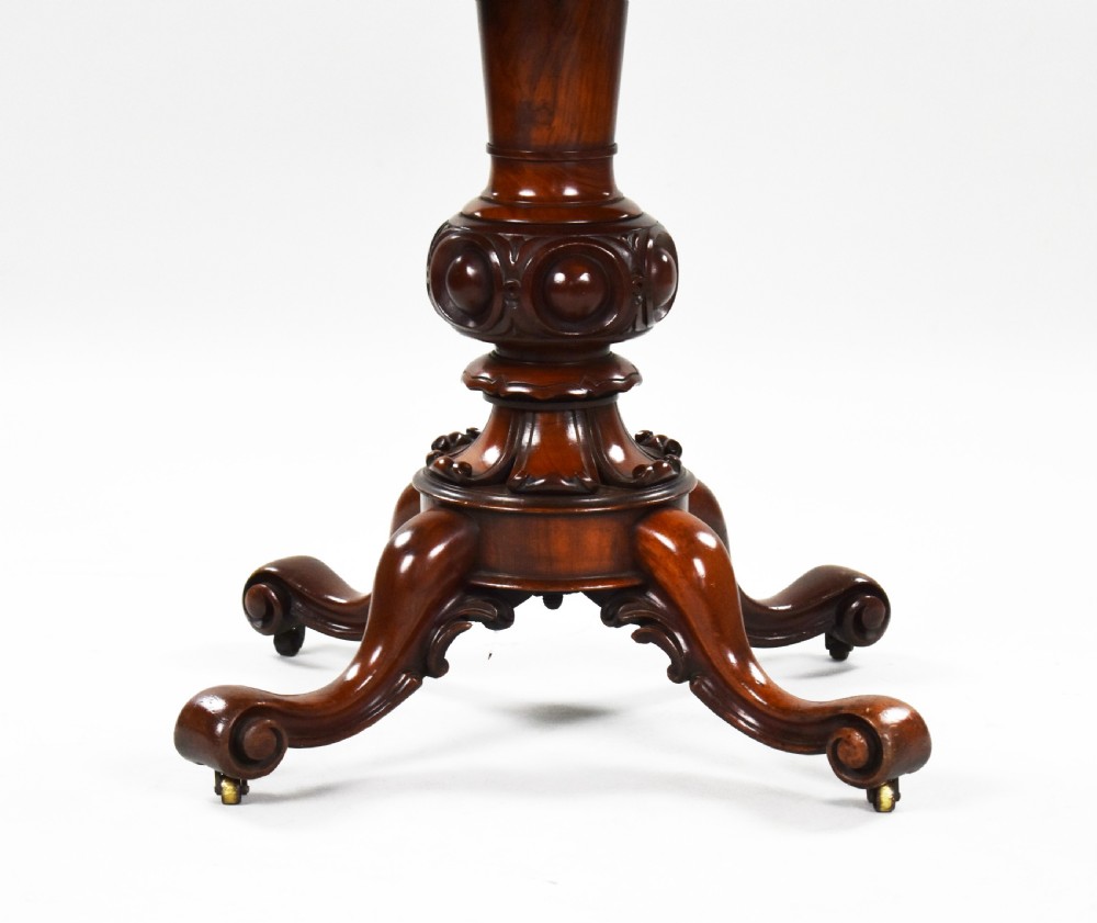 Victorian Burr Walnut Card Table  View XII