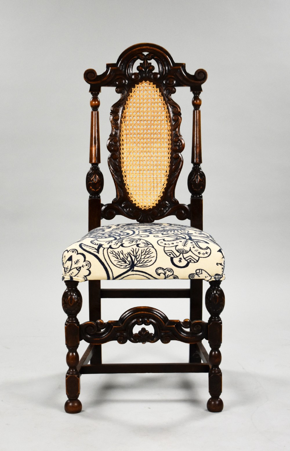 Set of 8 Victorian Carved Oak Dining Chairs View III