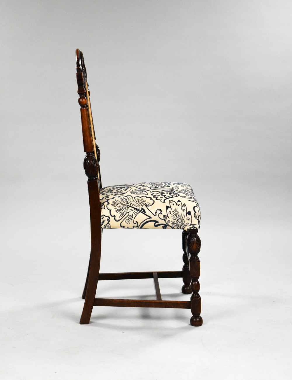 Set of 8 Victorian Carved Oak Dining Chairs View IX