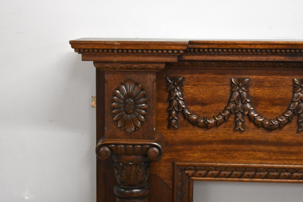 1930s Mahogany Fire Surround View V
