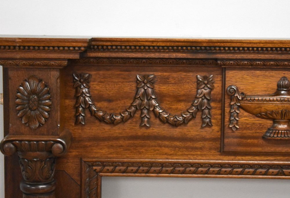 1930s Mahogany Fire Surround View VI