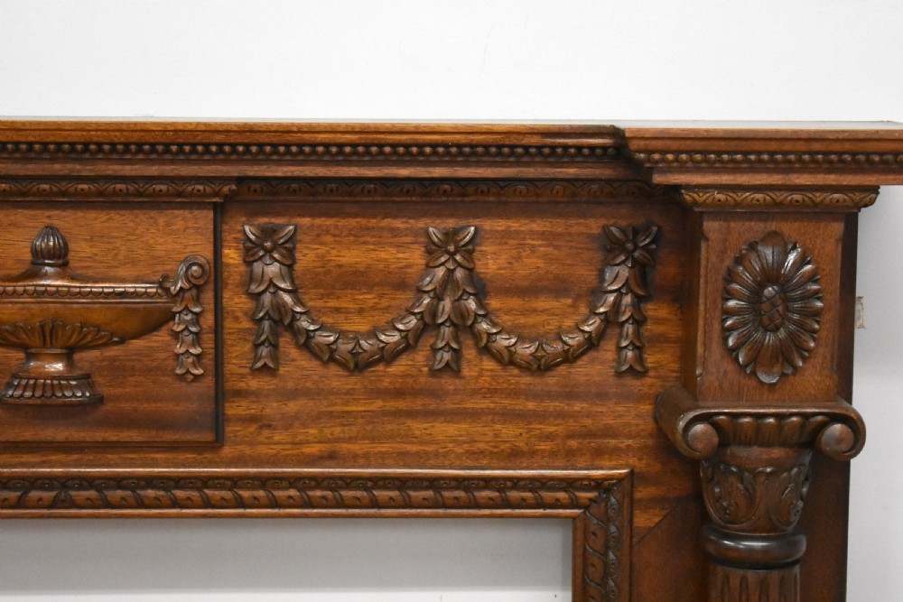 1930s Mahogany Fire Surround View VIII