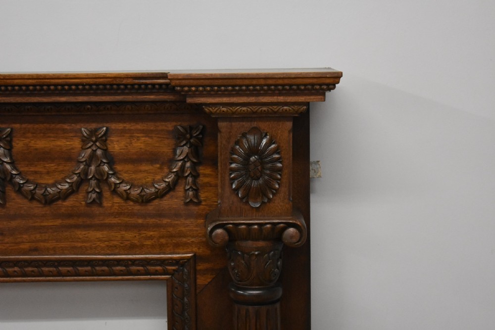 1930s Mahogany Fire Surround View IX