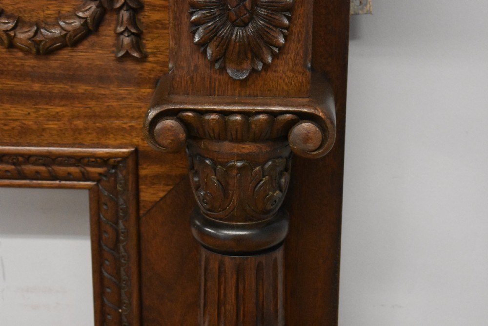 1930s Mahogany Fire Surround View X