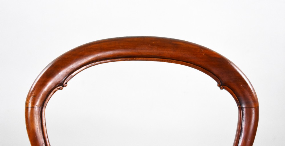 Set Six Victorian Walnut Dining Chairs View V